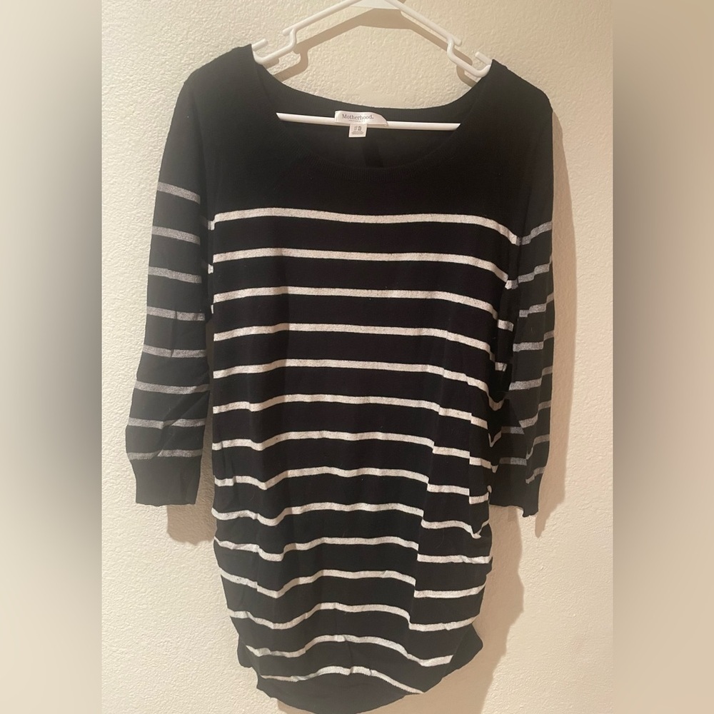 Motherhood Maternity Side Ruched Sweater
